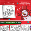interior pages for Christmas coloring book