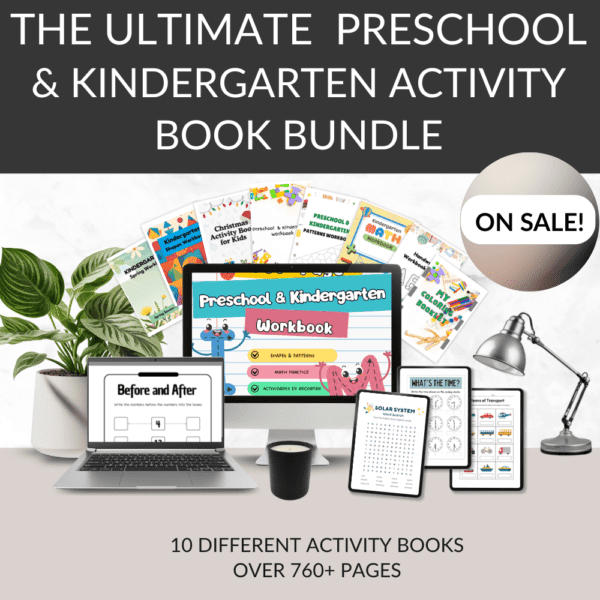 Kindergarten Workbook Bundle