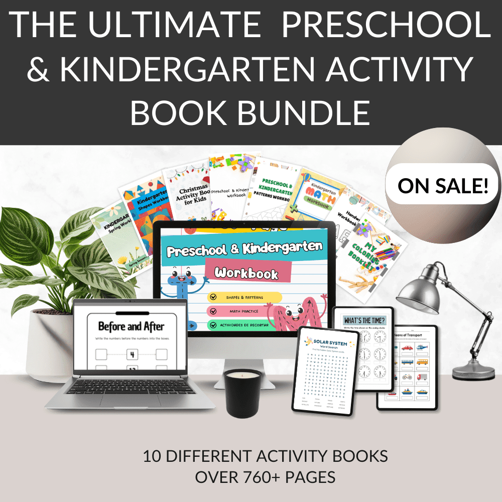 Kindergarten Workbook Bundle